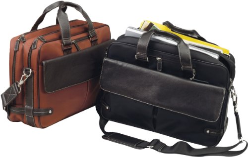 THE TRANS CONTINENTAL 15" LAPTOP COMPUTER BAG (RUST)