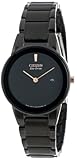 Citizen Women’s GA1055-57F  Eco-Drive “Axiom” Black Stainless Steel Watch, Watch Central