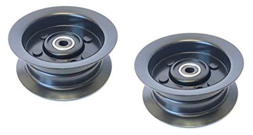 Set of 2 Heavy Duty Flat Idler Pulleys, Replaces Pulley 88-5630 Used On Toro, Toro Commercial, Lawn Boy and Exmark
