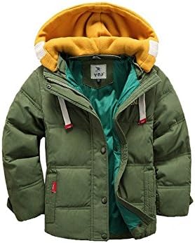 Winter Coat for Teen Boys Outerwear Warm Hooded Winter Coat for Toddler Boys