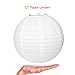 Paxcoo 13 Packs White Paper Lanterns with Assorted Sizes for Wedding Party Decorations