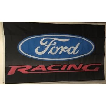 Amazon Com Autoadvertising Ford Racing Flag Banner 3x5 Garden