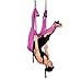 AGPTEK Deluxe Aerial Yoga Inversion Sling Hammock for Aerial Yoga, Flying Antigravity-Pink