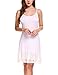 Zeagoo Women's Adjustable Spaghetti Strap Chiffon Ruffle Camisole Dress Extender