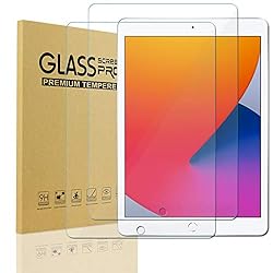 KIQ 2 Pack Tempered Glass Screen Protector for iPad