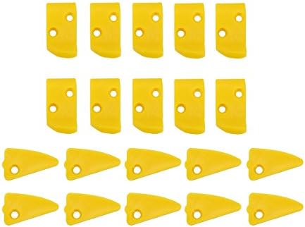 Sorliva 20pcs Yellow Plastic Leverless Protection Finger & Triangle Inserts for Tire Changers