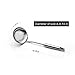 DELSON Skimmer Slotted Spoon Rustproof, Integral Forming Durable Newness 304 Stainless Steel Slotted Spoon with Vacuum Ergonomic Handle Comfortable Grip Design Strainer Ladle for Kitchen 14.9 Inch