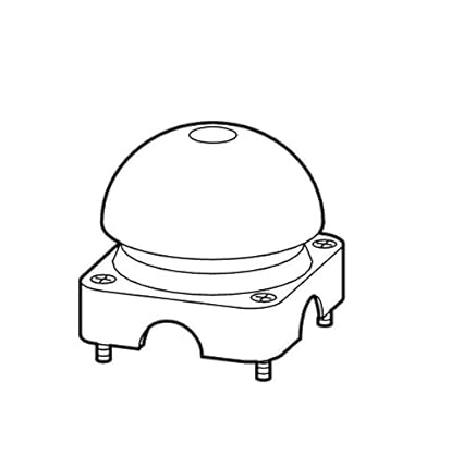 Eaton 095540 Gehäuseoberteil, grau, Pilzkappe schwarz