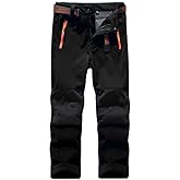 Jessie Kidden Kids Boys Girls Youth Waterproof Hiking Ski Snow Pants Elastic Waist Warm Insulated Pants