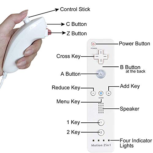 1 Nunchuck+Controller+Compatible+Console+Function