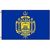 AZ FLAG - United States Naval Academy Flag - 3x5 Ft - 100D Polyester American Naval Banner with Two Metal Grommets - Fade Resistant - Vivid Colors - 3' x 5' Feet - 150x90 Cm