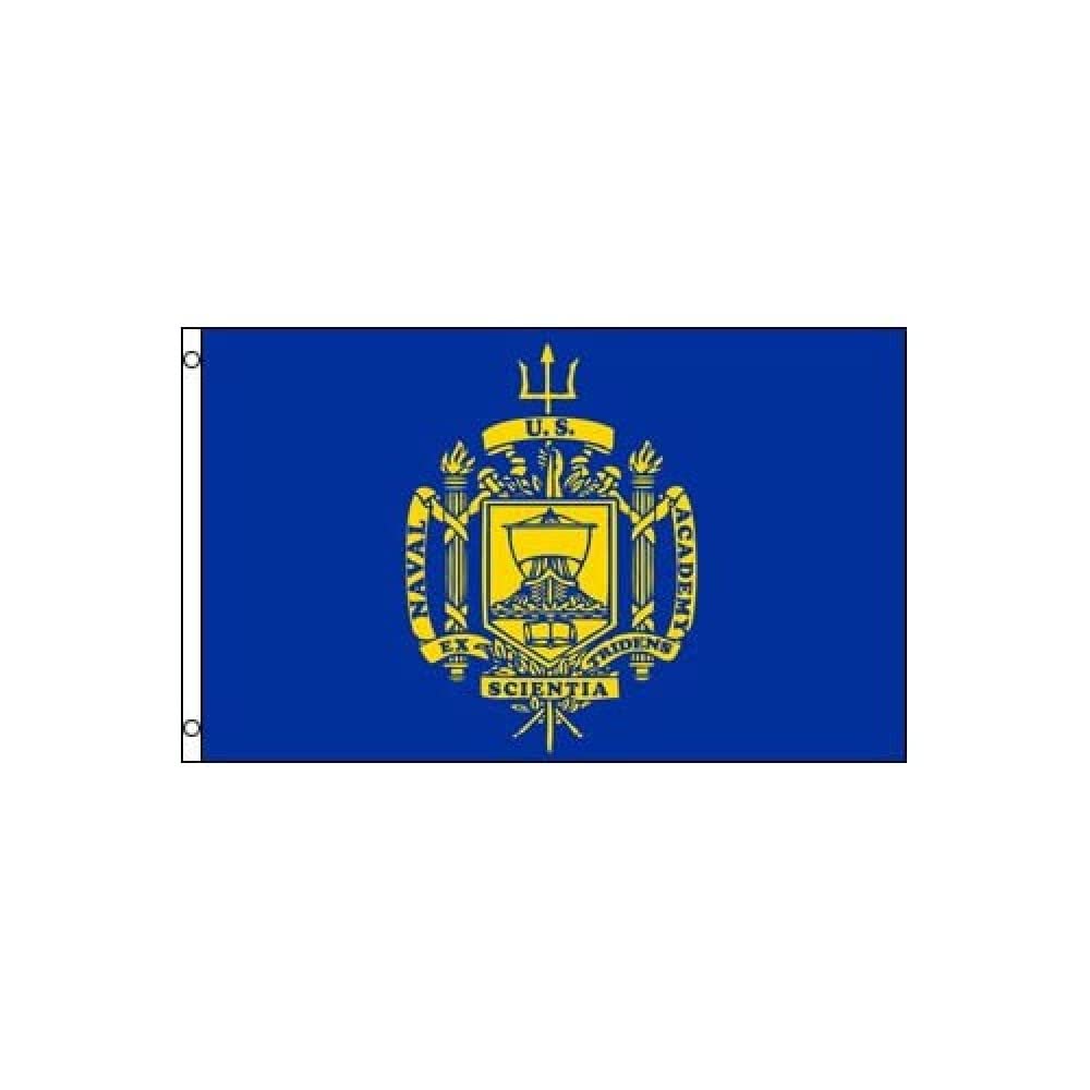 AZ FLAG - United States Naval Academy Flag - 3x5 Ft - 100D Polyester American Naval Banner with Two Metal Grommets - Fade Resistant - Vivid Colors - 3' x 5' Feet - 150x90 Cm