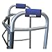 Crutcheze Walker Padded Hand Grip Covers Premium Designed in USA Moisture Wicking, Comfort, Fashion, Washable - Walker Handle Cushion - Mobility Aid Accessories (Blue)