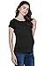 Sweet Mommy Maternity and Nursing Short Sleeve Tee Black, L