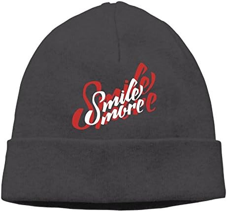 HggtdfK Roman Atwood Smile More Beanie Cap Hat Black