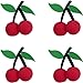 Sweet Red Tree Cherries Car Truck SUV Antenna Topper - 4PK