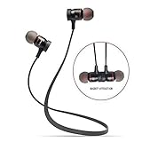 Bluetooth Earbuds, Wireless Noise Cancelling Headphones, Bluetooth Stereo Headset Earphones with Microphone for Sports & Running with Magnet Attraction(Bluetooth V4.0)