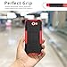 Galaxy J7 V Case, Galaxy J7 Prime Case, Galaxy J7 Perx Case, Galaxy J7 Sky Pro / Galaxy J7 Halo Case, OEAGO Samsung Galaxy J7 2017 Case Tough Rugged Dual Layer Protective Case with Kickstand - Red