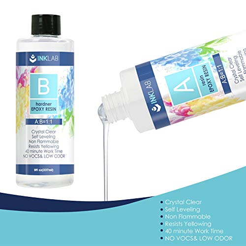 Epoxy Resin Crystal Clear Casting Kit 16 Oz Coating Resin Starter Kit