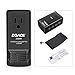DOACE 2000W Travel Adapter and Voltage Converter Combo, Step Down Transformer 220V to 110V for Hair Dryers, US/UK/EU/AU Plugs for Worldwide Use (for US Appliances)