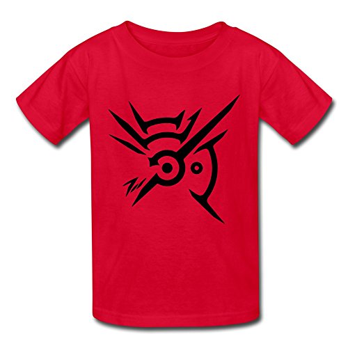Kid's Geek Dishonored Symbol T-shirts Size S Red