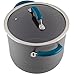 Rachael Ray Brights Hard Anodized Nonstick Stock Pot/Stockpot with Lid, 8 Quart, Marine Blue