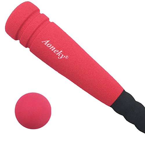 image for Aoneky Min Foam Baseball Bat and Ball for Toddler - Indoor Soft Super 