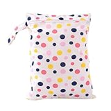 Welecom Reusable Waterproof Zip Wet Dry Bag for Baby Kid Infant Cloth Diaper Nappy Pouch