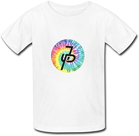 Aliensee Little Boys Girls Kids Jake Paul Rainbow Logo Cotton T-Shirt For 6-10yr Old