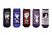 Tokyo Ghoul Socks Cosplay (5 Pair) - (Women) Tokyo Ghoul Gifts Characters Low Cut Socks - Fits Shoe Size: 4-10 (Ladies)