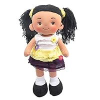 Linzy Plush 16" Yellow Aissa Doll Soft Rag Doll