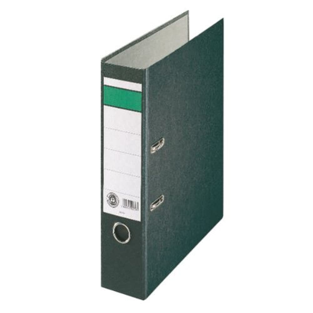 Leitz Standard 220408 Folder with Slots A4 Wide Green Band Black