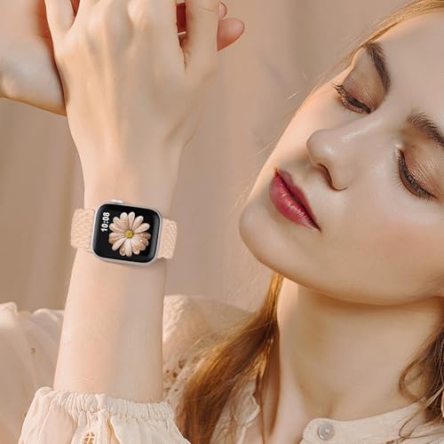 AMSKY Braided Magnetic Band Compatible for Apple Watch Bands 40mm 44mm 38mm 42mm 45mm 46mm 49mm Women Men, Nylon Fabric Only Magnetic for iWatch Series 11 10 9 8 7 6 5 4 SE Ultra 3 2 1