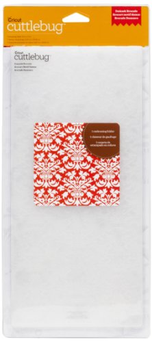 Cuttlebug Cricut Embossing Folder Paper Crafts, Damask Brocade, 5-1/2 by 12-Inch