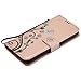 For Galaxy S8 Plus Case,HP95(TM) Fashion Ultra Slim Flower Layered Leather Flip Case Wallet Cards cover For Samsung Galaxy S8 Plus 6.2inch (Gold)