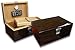 Prestige Import Group - Princeton Wood Spanish Cedar Cigar Humidor - Capacity: Up to 130 - Color: Ebony