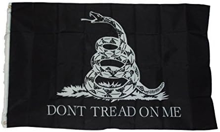 Gadsden Dont Tread on Me Black Flag Size 3 X 5 3x5 Feet Polyester New by quarks