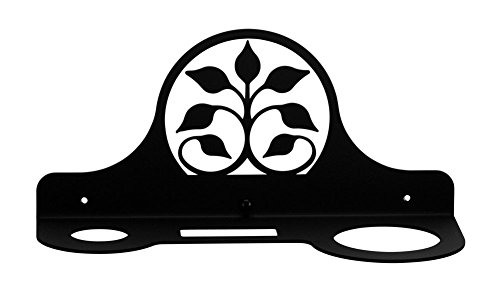 Iron Leaf Fan Hair Dryer Rack - Heavy Duty Metal Hair Dryer Holder, Hair Tools, Hair Dryer Hook