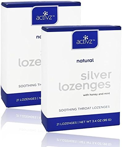 Activz, Silver Lozenges with Honey and Mint, 21 Lozenges, 3.4 oz (95 g) - 2pc