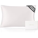 THXSILK 100% Pure Mulberry Silk Pillowcase for Hair and Skin, 25 Momme Grade 6A+ Mulberry Silk, Durable, Soft and Breathable 