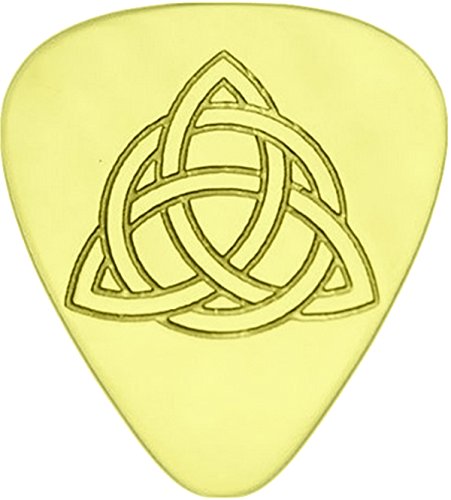 Celtic Knot - Triquetra - Solid Brass Guitar Pick