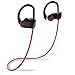 FIRACORE Bluetooth Headphones, Sports Wireless Headphones Bluetooth Earphones IPX7 Waterproof Earbuds with Mic, HD Stereo, Heavy Bass, Noise Cancelling Headsets for Running Workout Gym (Red) (red)