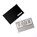 Airisland Stainless Steel EDC Credit Card Size Comb Wallet Comb Pocket Comb Anti-Static Hair Comb Bread Mustache Comb with China Japan FU Word and East Classical Architecture Symbol