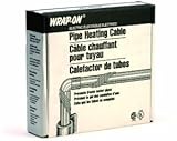Wrap-On Pipe Heating Cable - 100-Feet, 120 Volt, Built-in Thermostat, Low Wattage - 31100