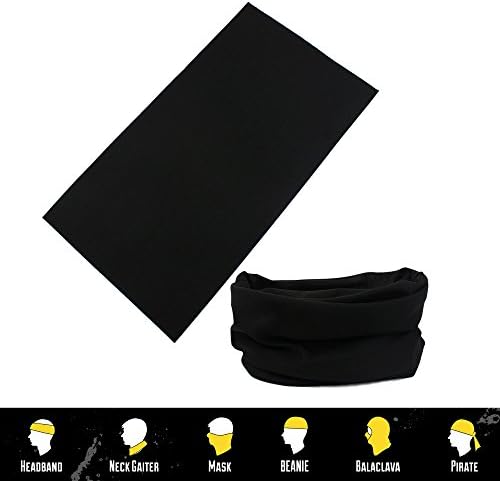 MULTIFUNCTIONAL HEADWEAR 3PC VARIOUS DESIGNS-Absorbs Sweat, UV Protection, 12-In-1 Headband For Outdoor Sports -Wear as a Neck Gaiter, Ski Mask, Bandana, Scarf And More-For Men and Women
