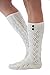 Modern Boho The Luxe 2 Button Knit Boot Socks Super Thick and Comfy Ivory