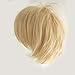 Unisex Sexy Oblique Bangs Full Wig Short Straight Fluffy for Anime Cosplay Costume Party (linen blonde)