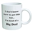 Funny Mug - I don't know how to put this but... I'm kind of a big deal - 11 OZ Coffee Mugs - Inspirational gifts and sarcasm - By A Mug To Keep TM