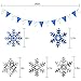 Christmas Decorations Silver Snowflake Hanging Swirl Christmas Ornaments for Winter Wonderland Birthday Party Supplies Winter Holiday Party Supplies