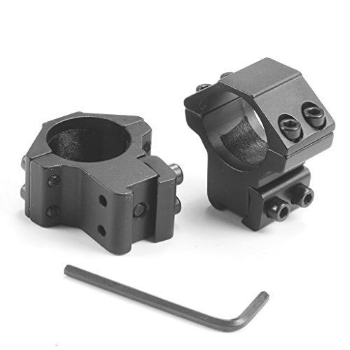 MIZUGIWA 1 Inch Scope Mount Rings Medium Profile for 11mm Dovetail Rails 2-Piece - //coolthings.us